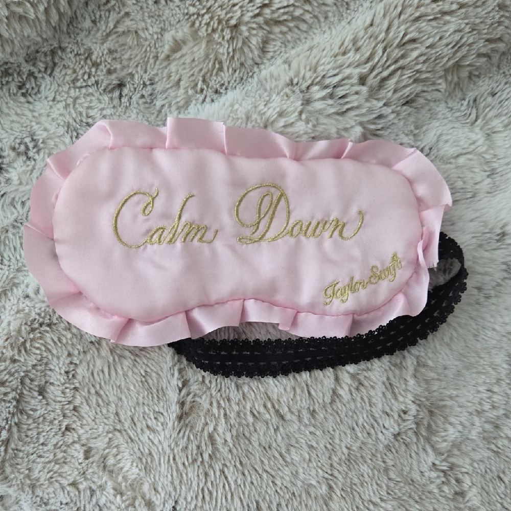 Taylor Swift Pink and Gold Sleep Mask